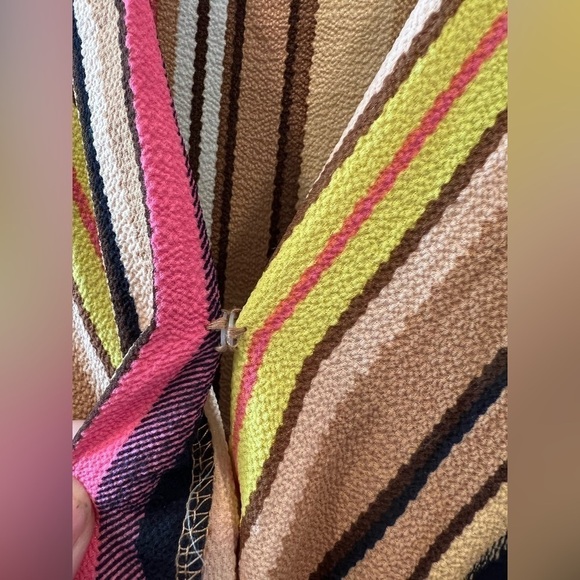 NWT. Nordstrom Eci Short Sleeve Surplice Stripe Waist Tie Maxi Dress. Size Small - Picture 14 of 14